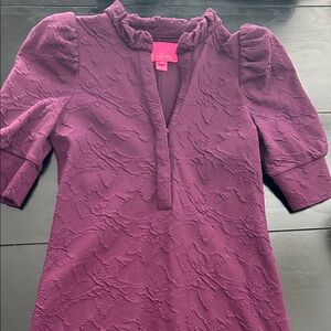 Lilly Pulitzer Elsey Plum Textured Mini Dress